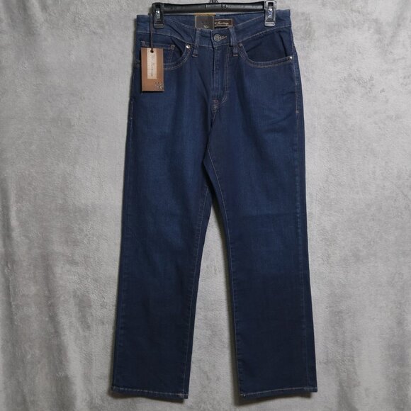 34 Heritage Charisma Jeans Men 30x28.5 Blue Classic Stretch Wide Leg Denim Pants